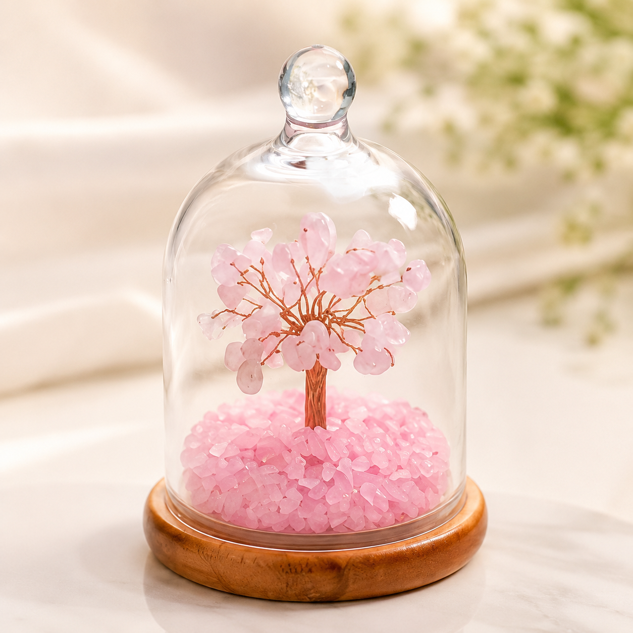 Rose Quartz Crystal Tree